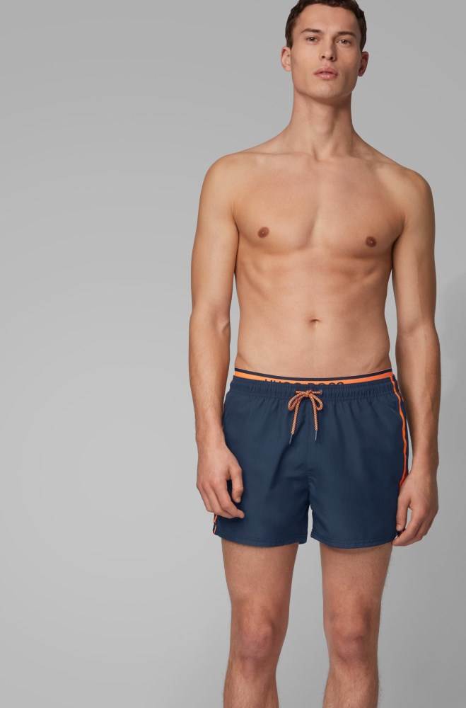 Hugo Boss Quick-dry swim shorts Mørke Blå | GdUjBmcj