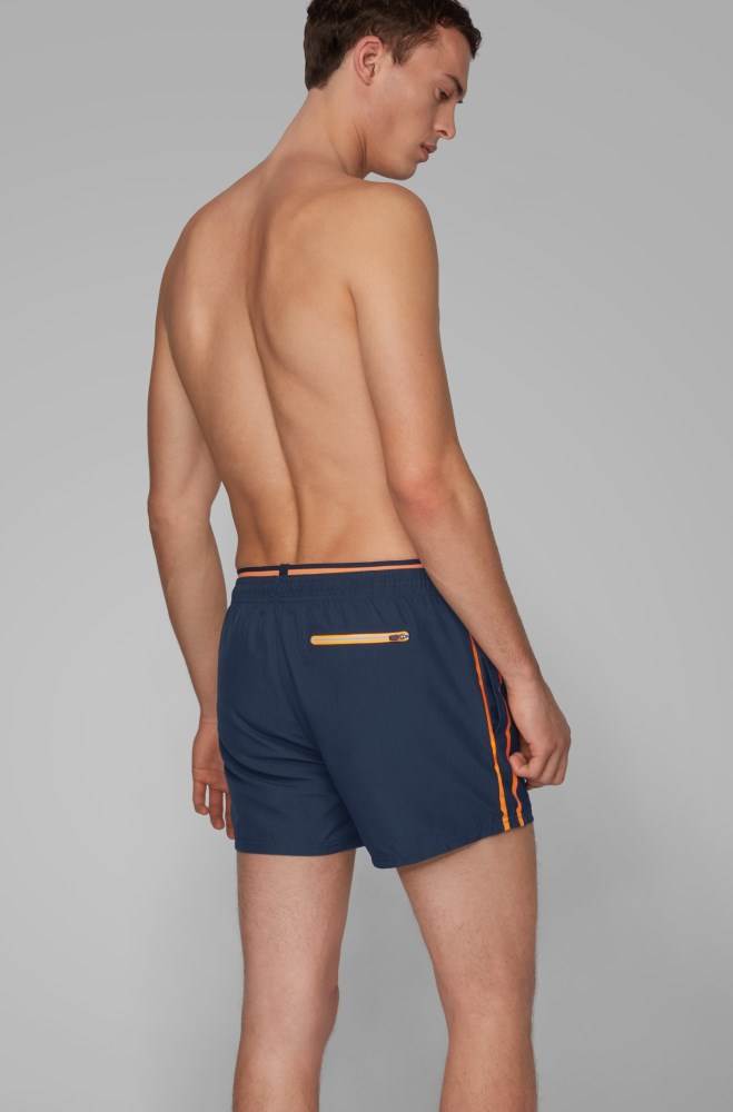 Hugo Boss Quick-dry swim shorts Mørke Blå | GdUjBmcj