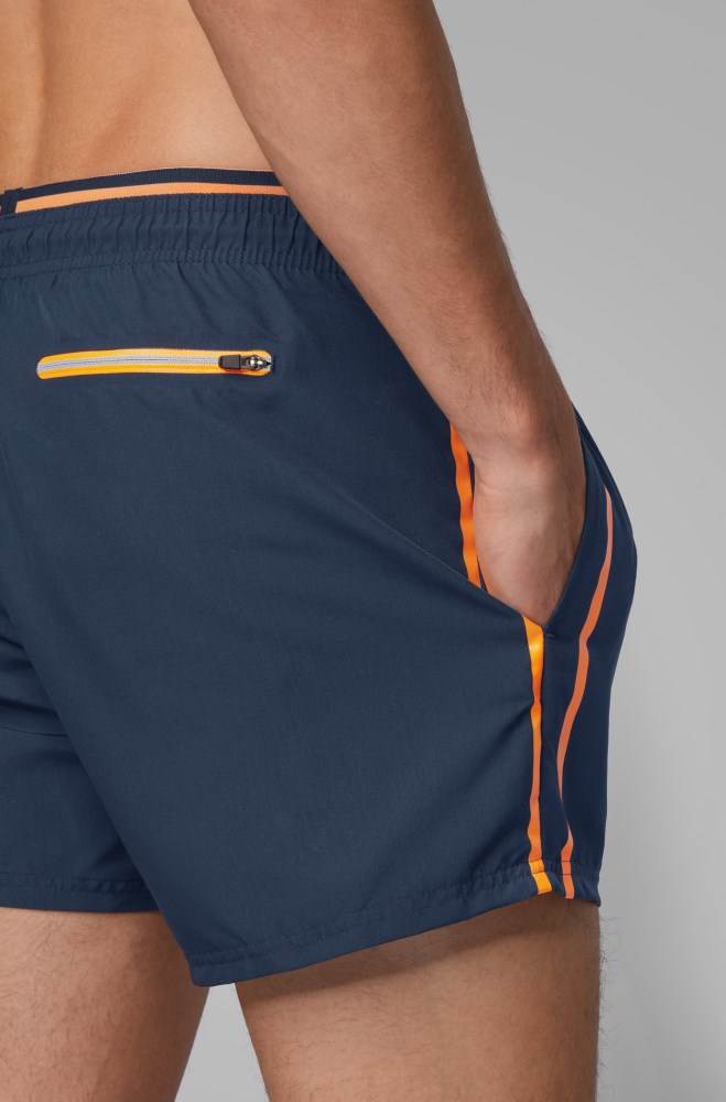 Hugo Boss Quick-dry swim shorts Mørke Blå | GdUjBmcj