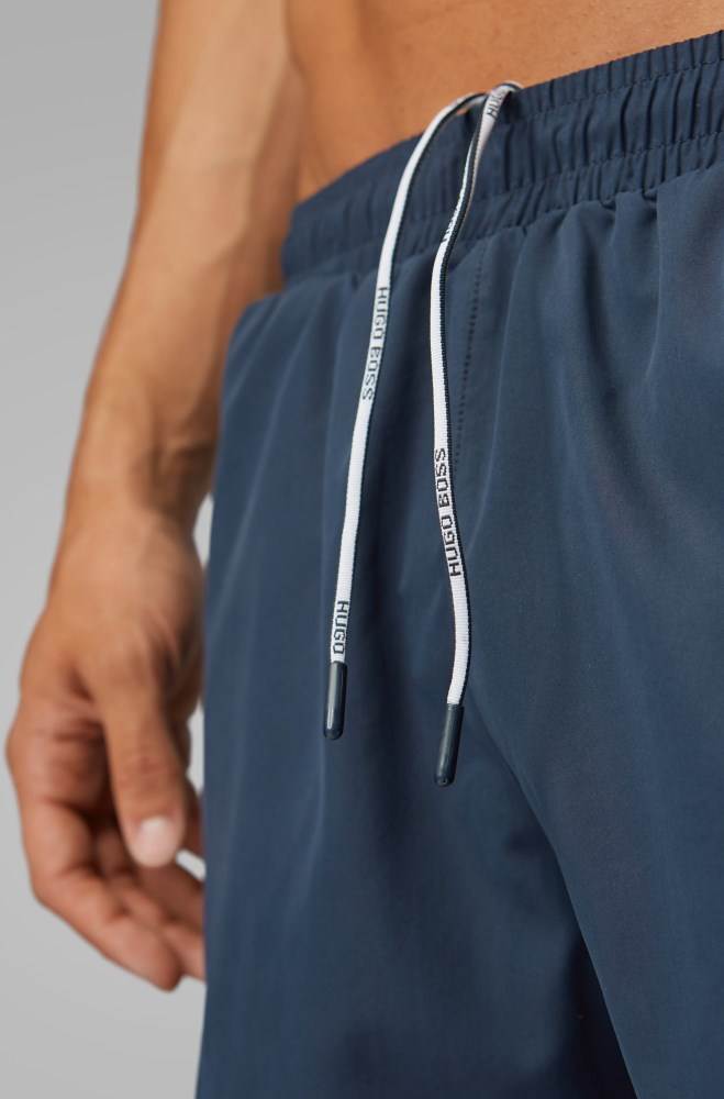 Hugo Boss Quick-dry swim shorts Mørke Blå | zEaB5jQf