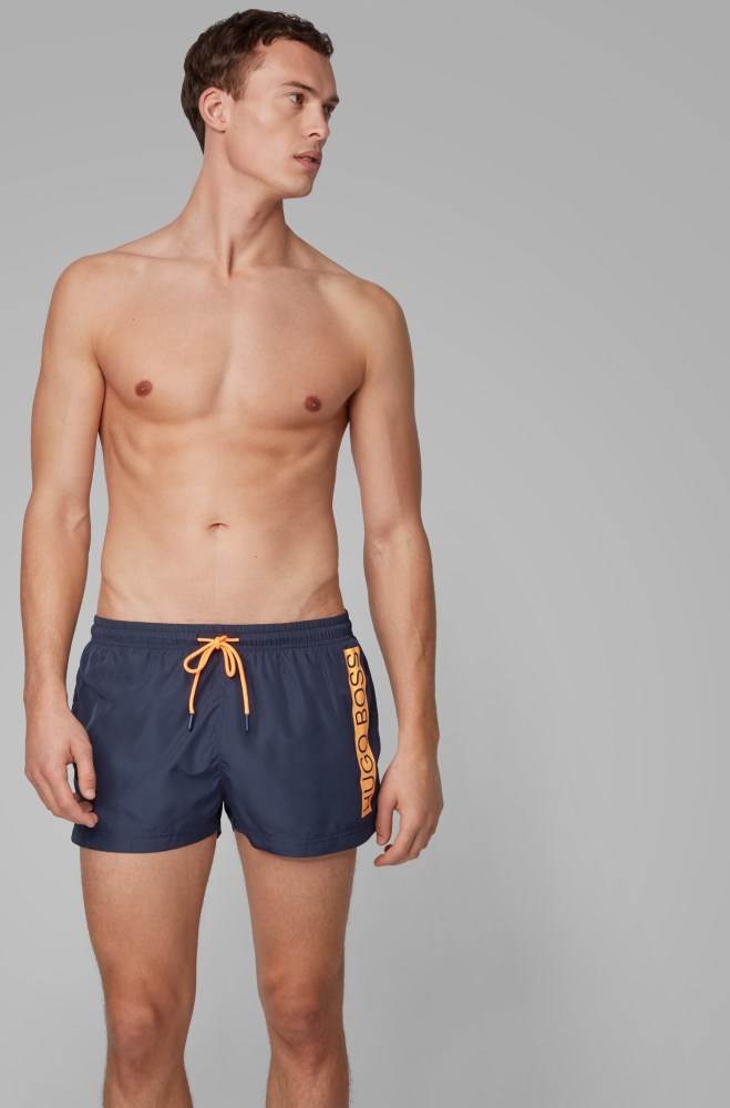 Hugo Boss Quick-dry swim shorts Mørke Blå | zczGHerT