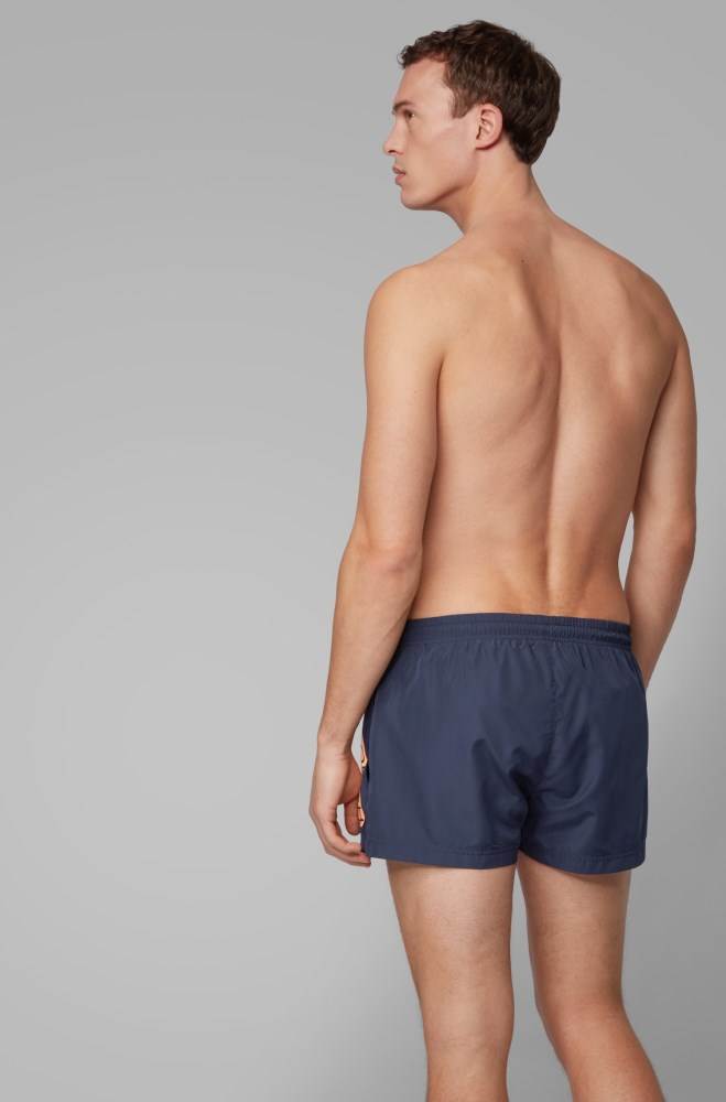 Hugo Boss Quick-dry swim shorts Mørke Blå | zczGHerT