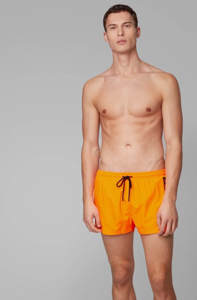 Hugo Boss Quick-dry swim shorts Oransje | CaK6BmfP