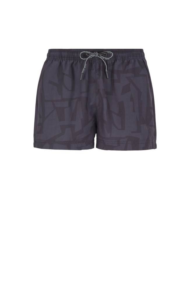 Hugo Boss Quick-dry swim shorts Svarte | TSQlDk40