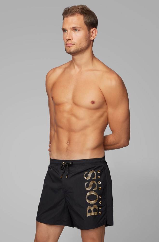 Hugo Boss Quick-dry swim shorts Svarte | sqUUwO77