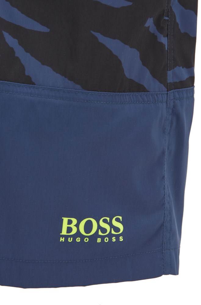 Hugo Boss Quick-drying board-style swim shorts Mørke Blå | sJ0Y5dIj