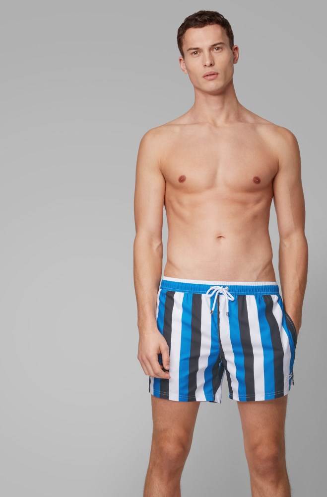 Hugo Boss Quick-drying swim shorts Blå | SzQtb9Um