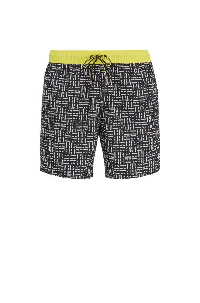 Hugo Boss Quick-drying swim shorts Svarte | kJKM3hr6