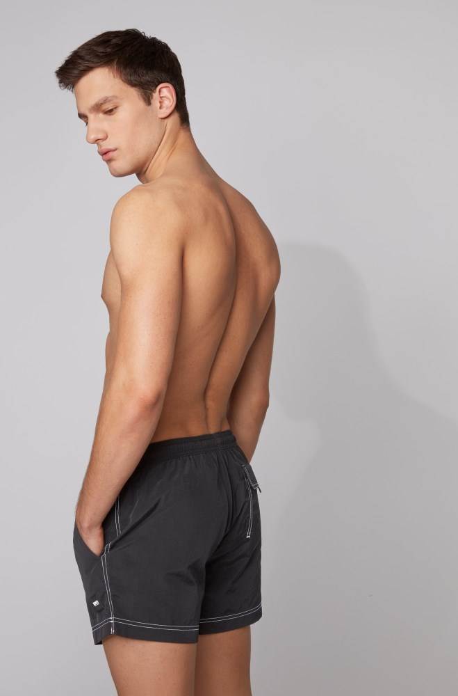 Hugo Boss Quick-drying swim shorts Svarte | tMgubl6j