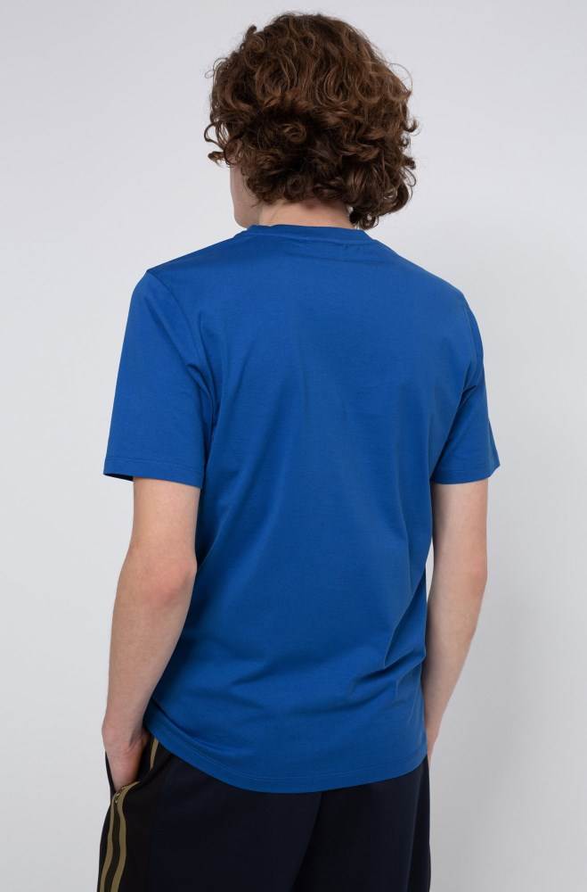 Hugo Boss Regular-fit T-shirt Blå | Rghaaj74