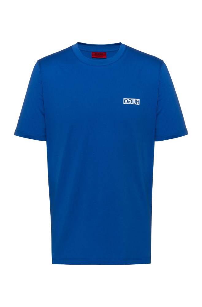 Hugo Boss Regular-fit T-shirt Blå | Rghaaj74