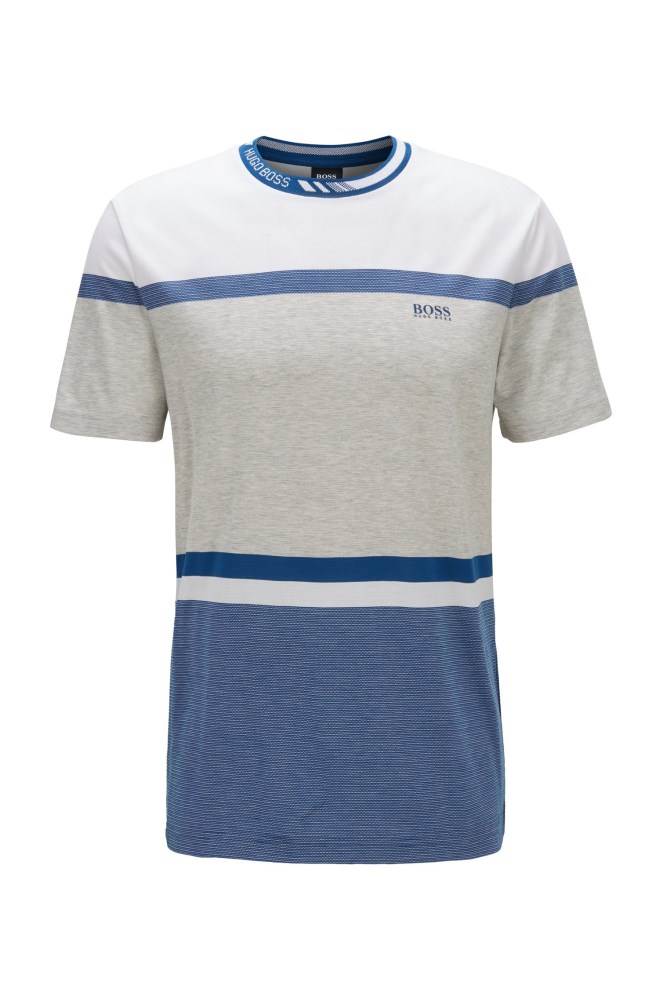 Hugo Boss Regular-fit T-shirt Blå | SlqW5G2v