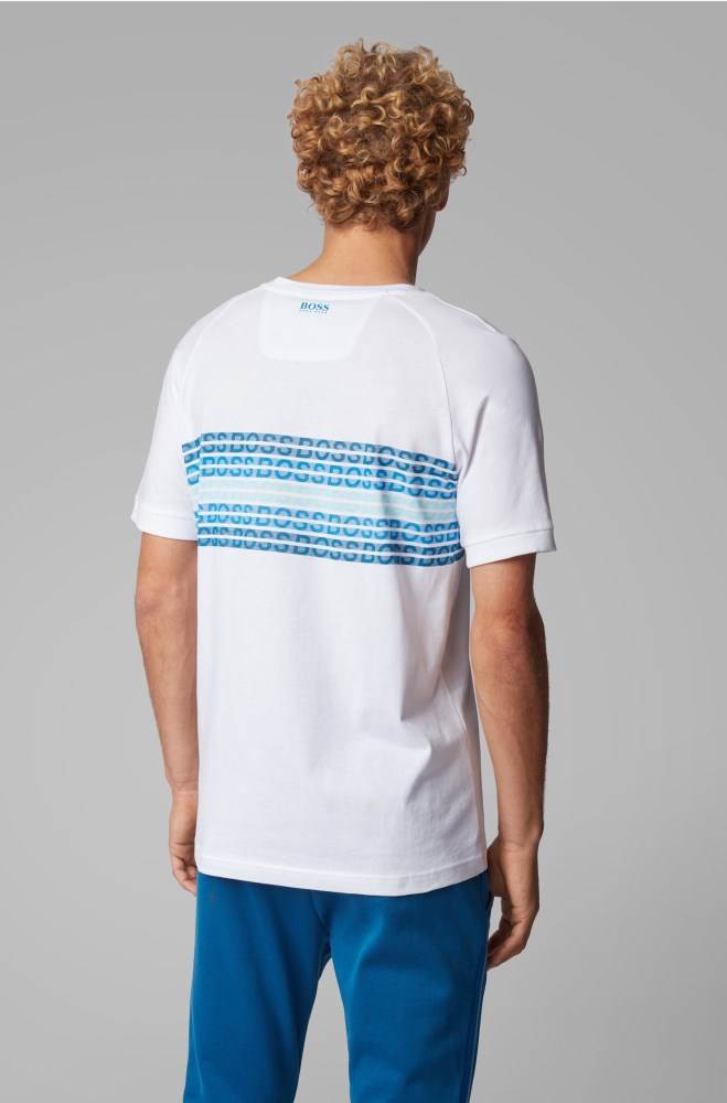 Hugo Boss Regular-fit T-shirt Hvite | F8SUFLAH