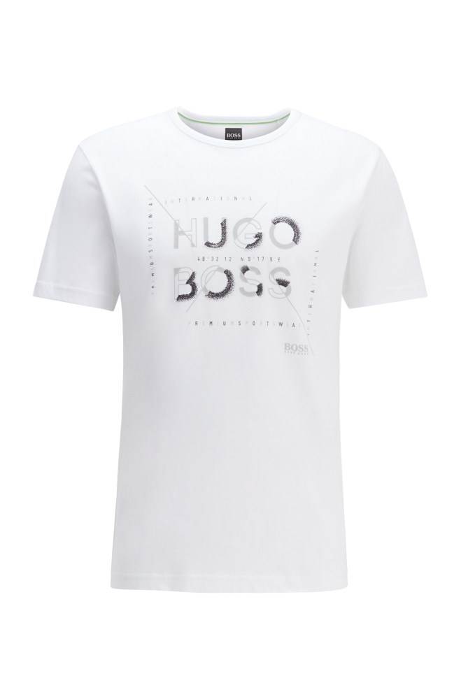 Hugo Boss Regular-fit T-shirt Hvite | dqR22WV2