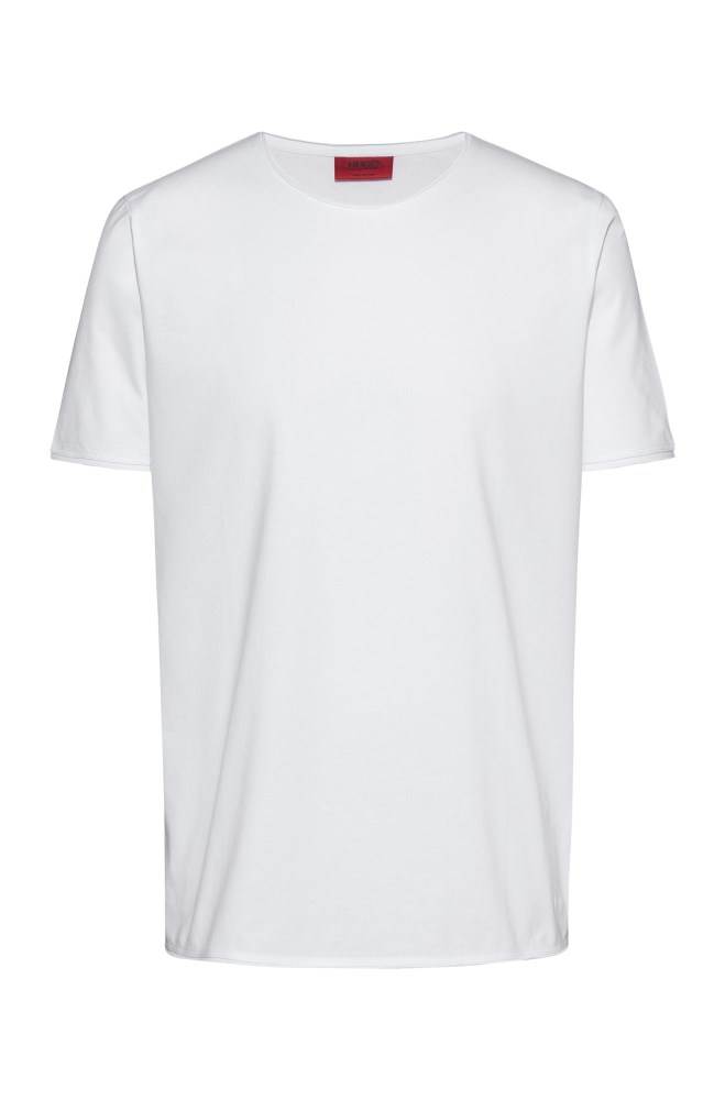 Hugo Boss Regular-fit T-shirt Hvite | oOdULwcJ