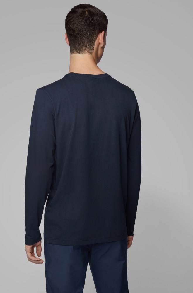 Hugo Boss Regular-fit T-shirt Mørke Blå | vG1e3U4m