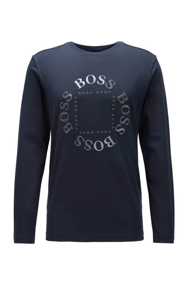 Hugo Boss Regular-fit T-shirt Mørke Blå | vG1e3U4m