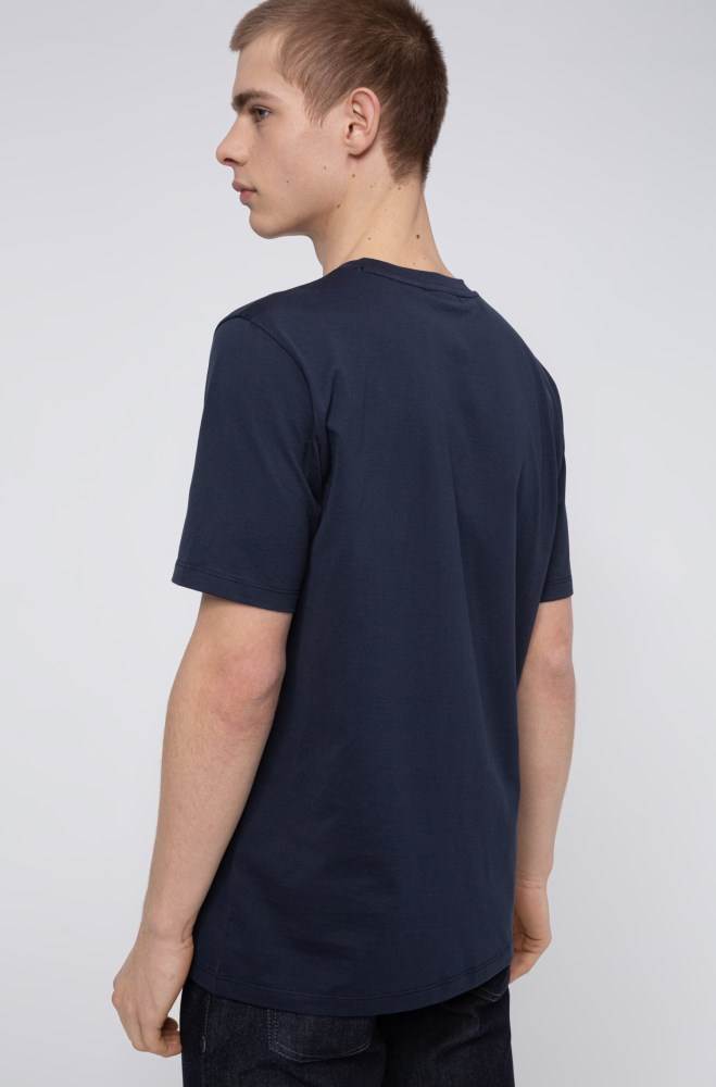 Hugo Boss Regular-fit T-shirt Mørke Blå | yIJTMWsn