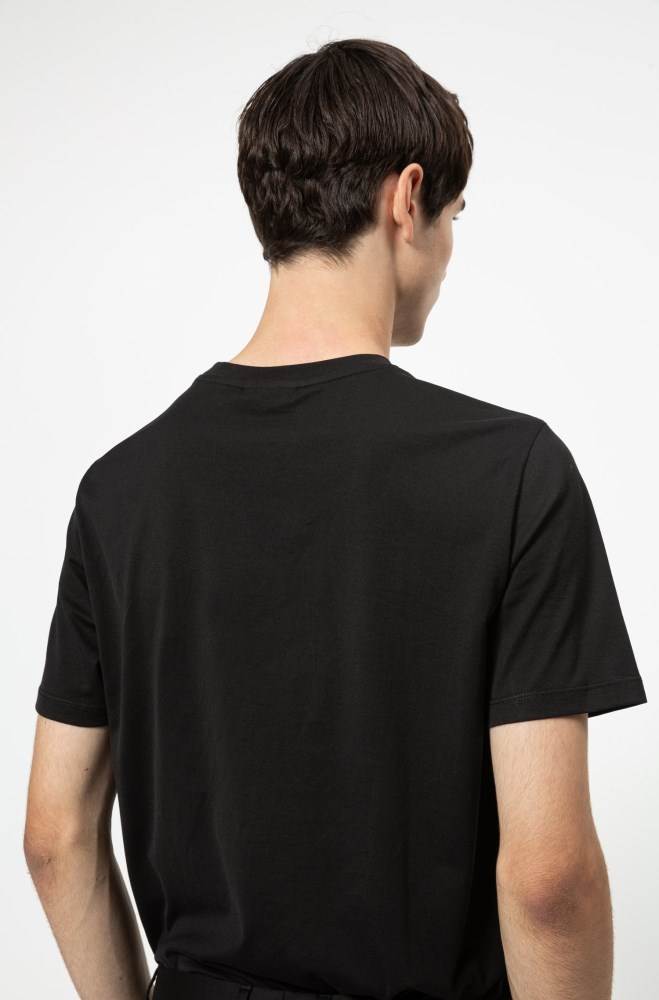 Hugo Boss Regular-fit T-shirt Svarte | ZDmj59rH