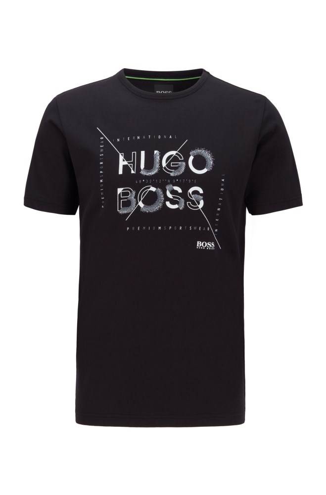 Hugo Boss Regular-fit T-shirt Svarte | fjVucmwp