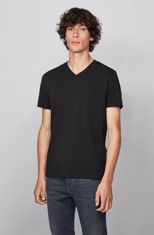 Hugo Boss Regular-fit T-shirt Svarte | mEVthHef