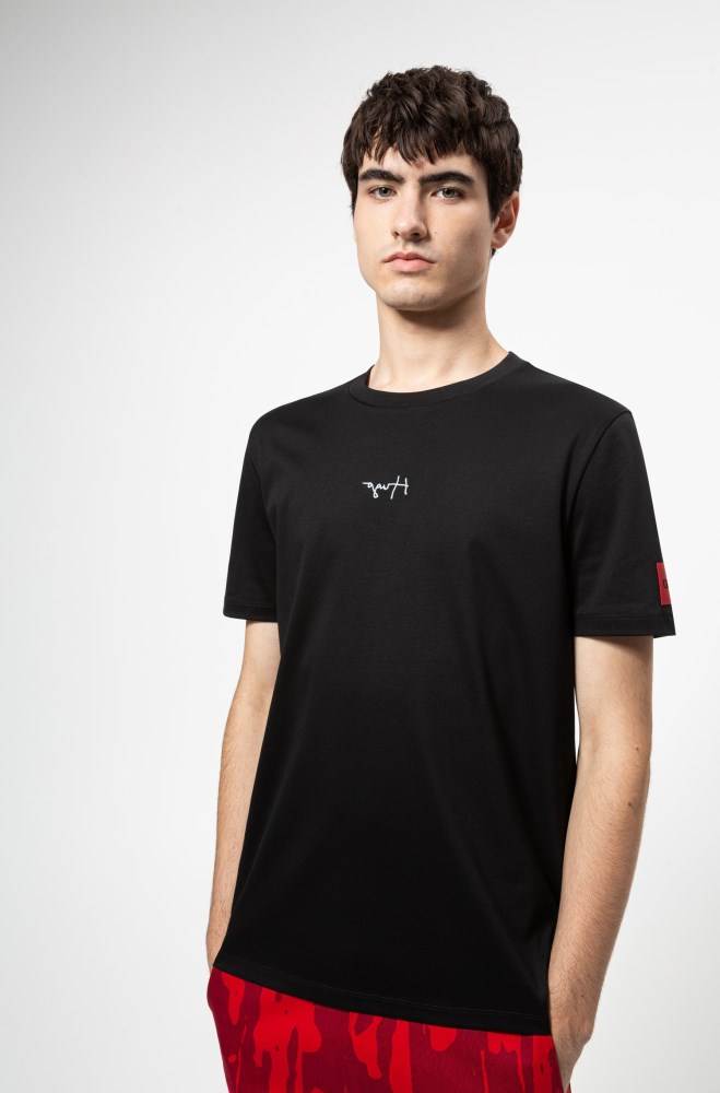 Hugo Boss Regular-fit T-shirt Svarte | rspKmejA