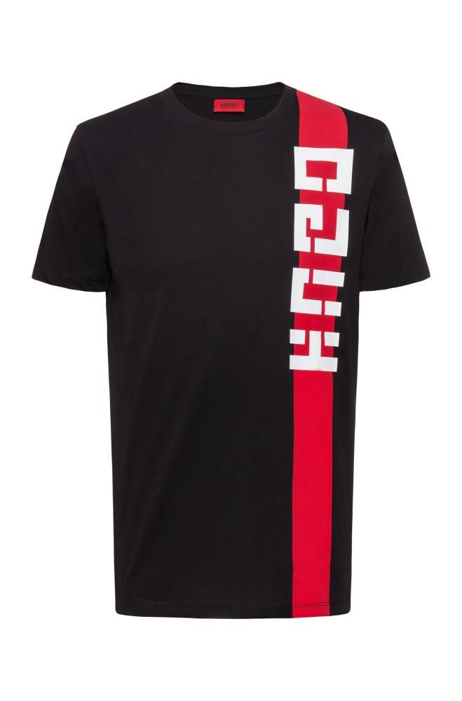 Hugo Boss Regular-fit T-shirt Svarte | tsXapMUE