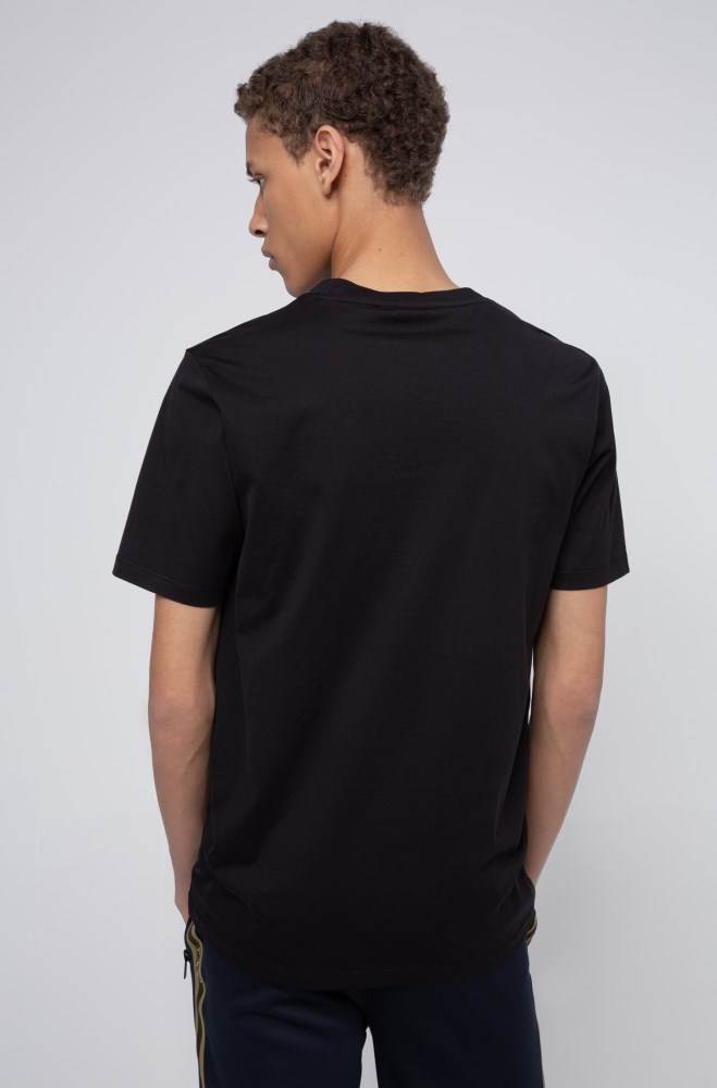 Hugo Boss Regular-fit T-shirt Svarte | wvmBrhSJ