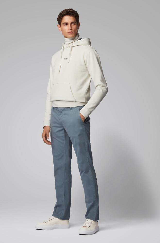 Hugo Boss Regular-fit casual chinos Blå | EGDrDAZQ