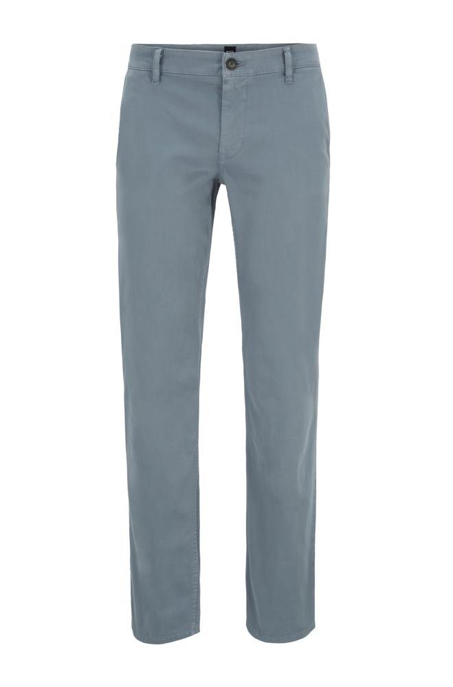 Hugo Boss Regular-fit casual chinos Blå | EGDrDAZQ