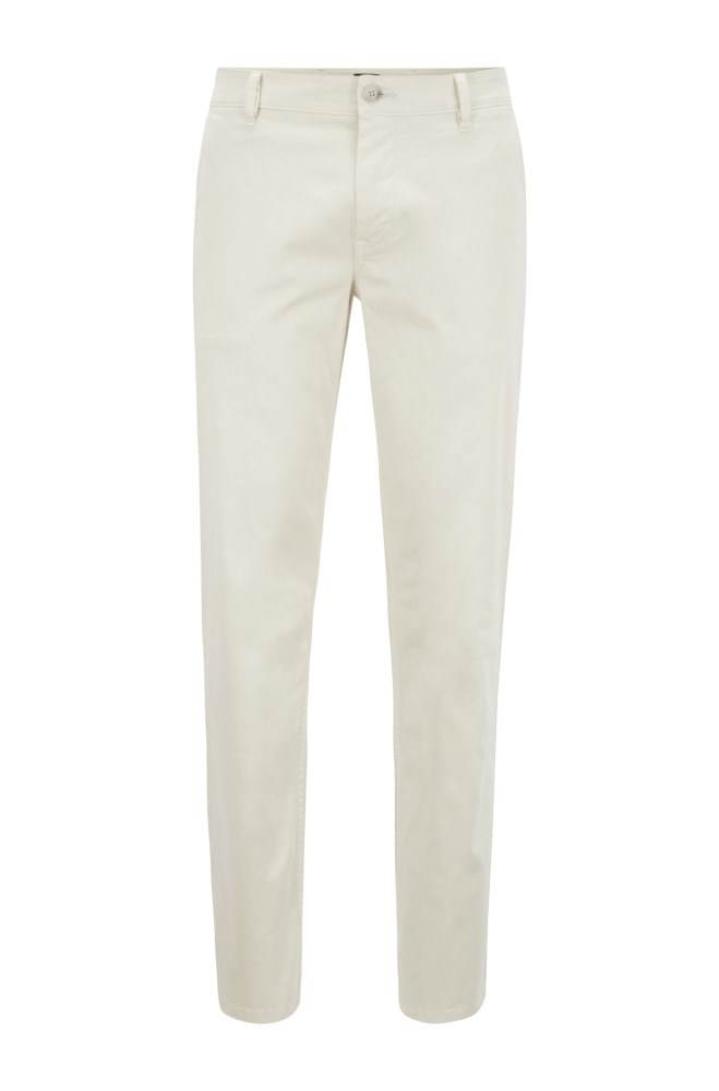 Hugo Boss Regular-fit casual chinos Lyse Beige | GoOB01bz