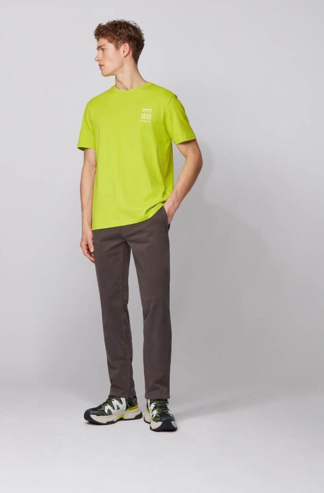 Hugo Boss Regular-fit casual chinos Mørke Grå | J34Ed3ky