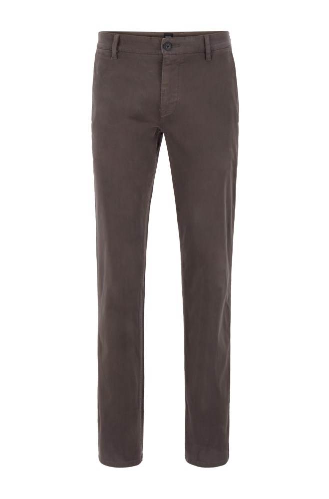 Hugo Boss Regular-fit casual chinos Mørke Grå | J34Ed3ky