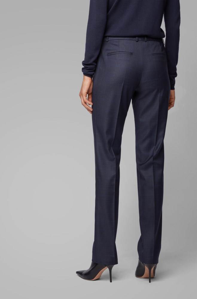 Hugo Boss Regular-fit checked trousers Patterned | lVDljWvH