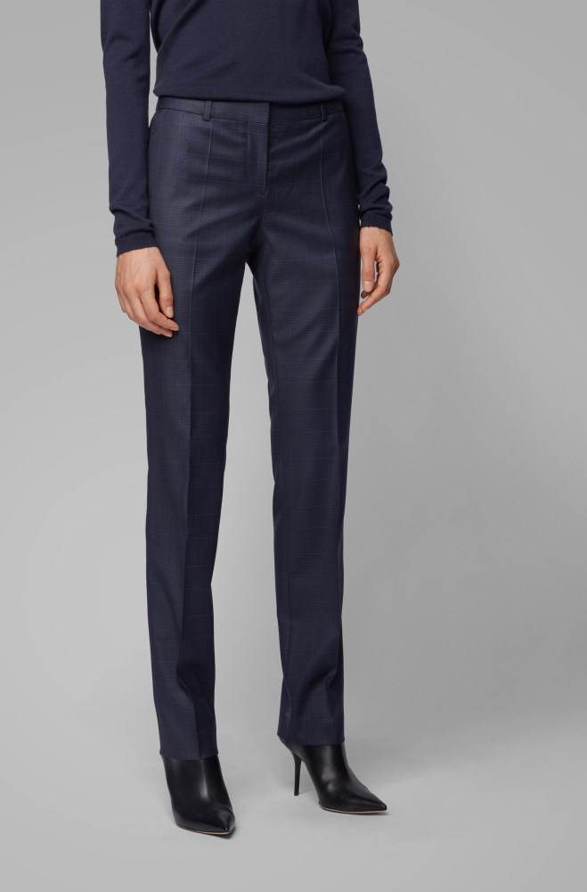 Hugo Boss Regular-fit checked trousers Patterned | lVDljWvH