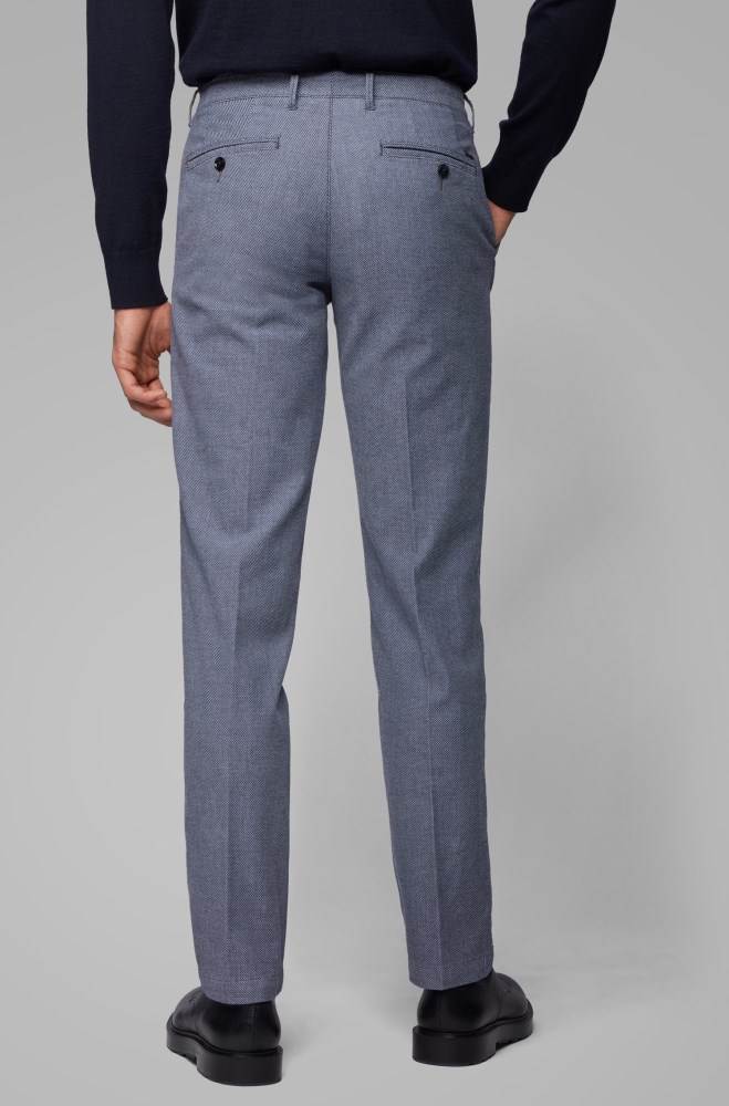 Hugo Boss Regular-fit chinos Blå | TY7dV6Fa