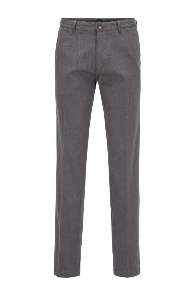 Hugo Boss Regular-fit chinos Grå | 2HdiUQET