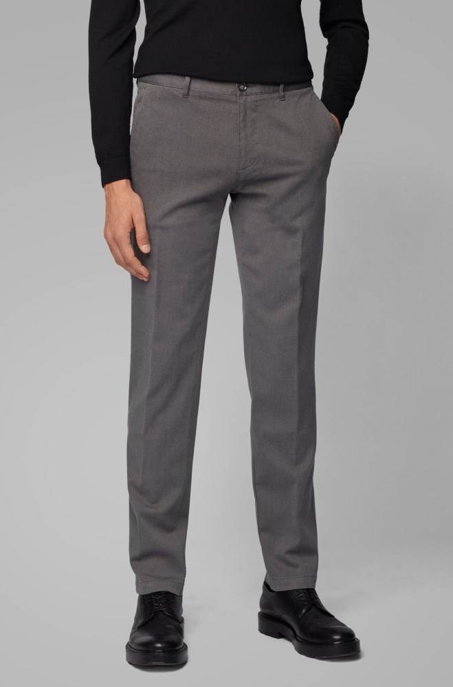 Hugo Boss Regular-fit chinos Grå | 2HdiUQET