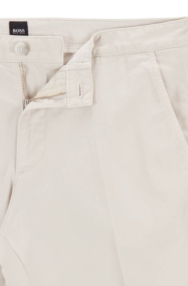 Hugo Boss Regular-fit chinos Hvite | 6FXphbdt