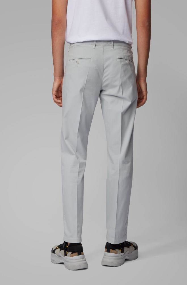 Hugo Boss Regular-fit chinos Lyse Grå | Szd45FBJ