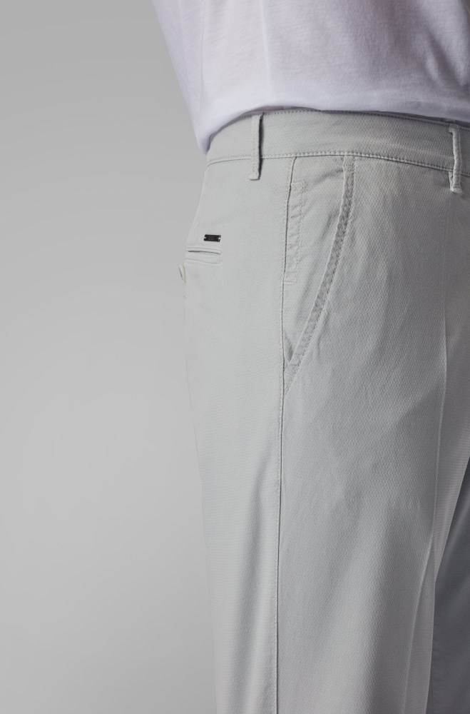 Hugo Boss Regular-fit chinos Lyse Grå | Szd45FBJ