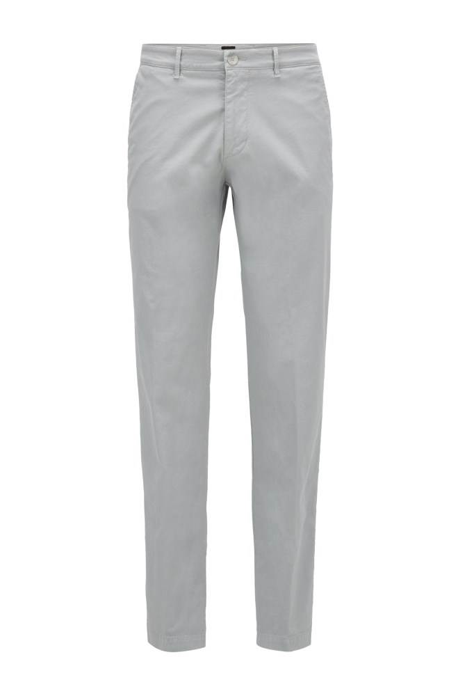 Hugo Boss Regular-fit chinos Lyse Grå | Szd45FBJ