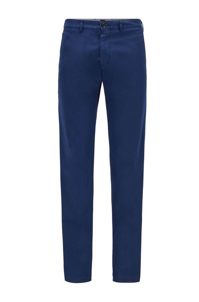 Hugo Boss Regular-fit chinos Mørke Blå | mroQf3f1