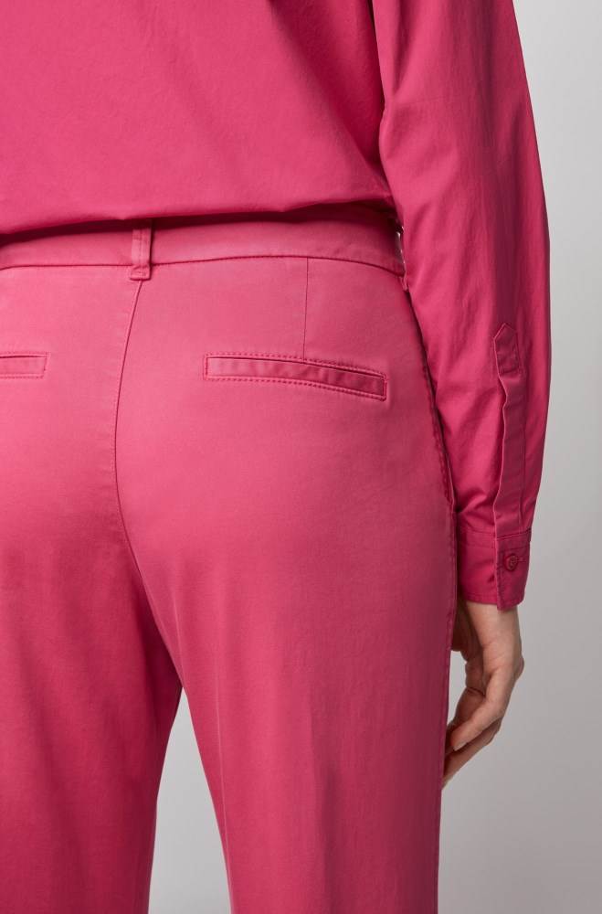 Hugo Boss Regular-fit chinos Rosa | mjonm3U9