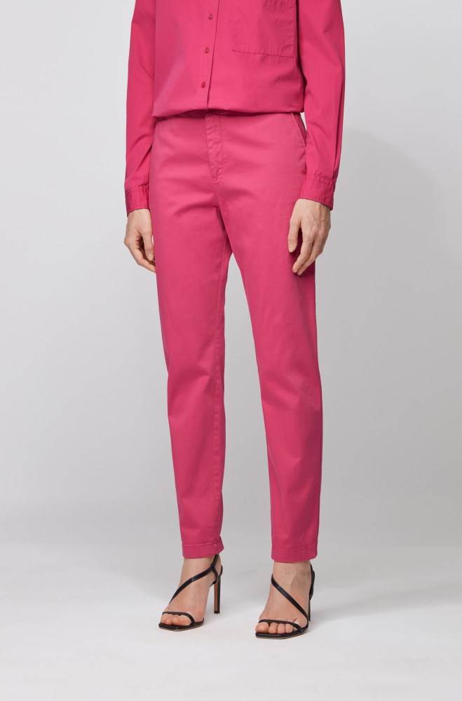 Hugo Boss Regular-fit chinos Rosa | mjonm3U9