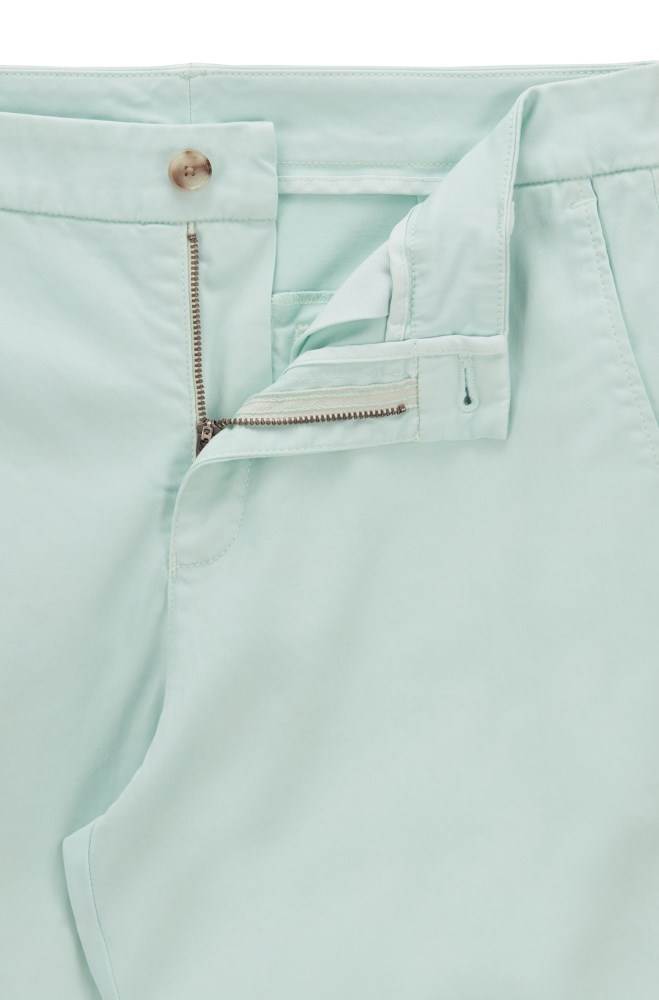 Hugo Boss Regular-fit chinos Turkis | McIlQ7lY