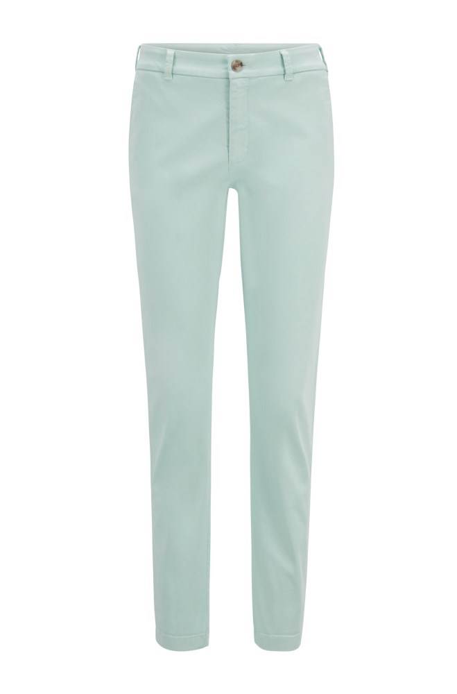 Hugo Boss Regular-fit chinos Turkis | McIlQ7lY