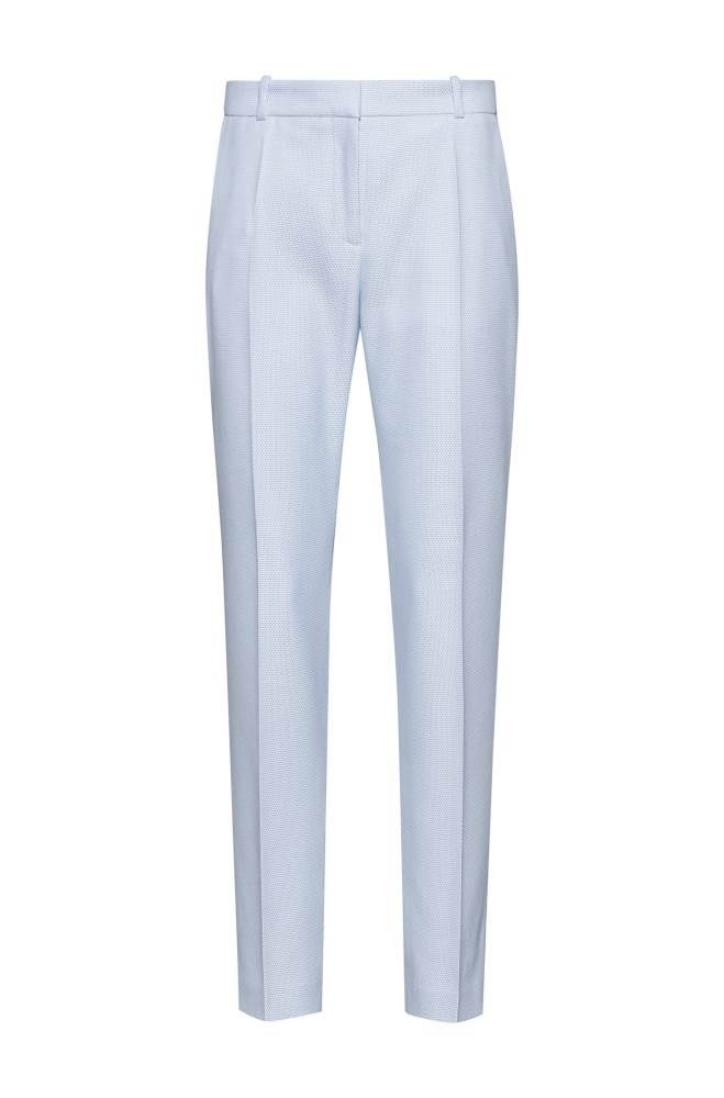 Hugo Boss Regular-fit cigarette trousers Lyse Blå | Vwjm9ekE