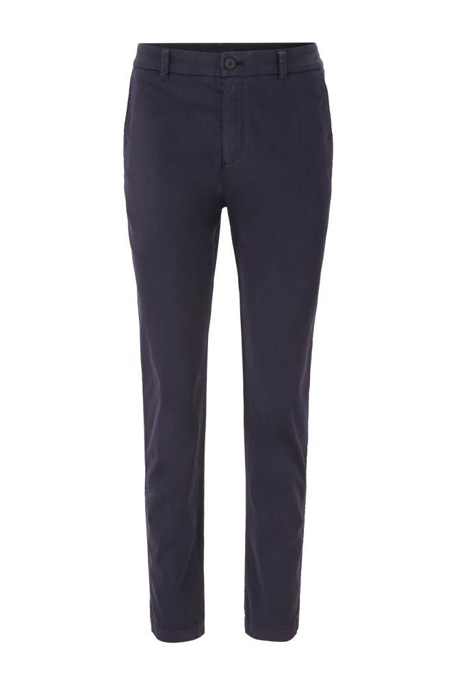 Hugo Boss Regular-fit cropped chinos Mørke Blå | vuv2vxdq