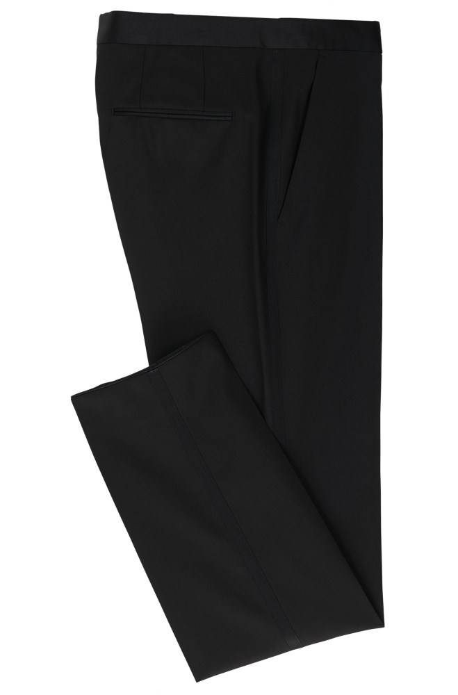 Hugo Boss Regular-fit formal trousers Svarte | zjaRxjam